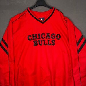 Chicago Bulls NBA Pullover G-III Carl‎ Banks Red Black Pullover Men's 2XL Sports